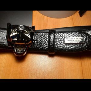 Philipp Plein Belt Men - "Bayan" Panther 95 cm